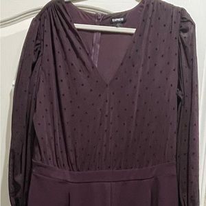 Express burgundy jumpsuit